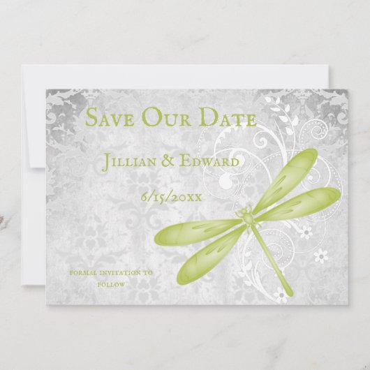 Green Dragonfly Ankündigung Datum freihalten (Vorderseite)