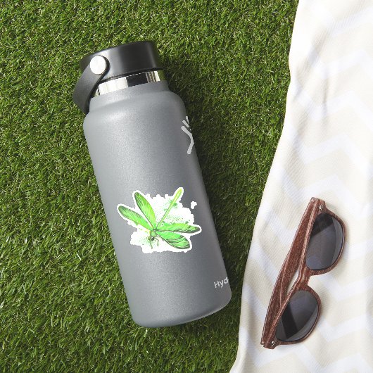 Green Dragonfly Aufkleber (HydroFlask Insitu)
