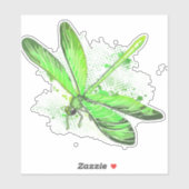 Green Dragonfly Aufkleber (Blatt)
