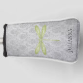 Green Dragonfly Damask Golf Headcover (Vorderseite)