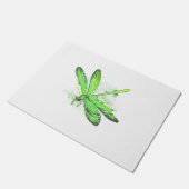 Green Dragonfly Fußmatte (Schrägansicht)