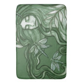 Green Dragonfly Goddess Art Dragonflies Badematte (Vorderseite Vertikal)