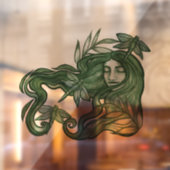 Green Dragonfly Goddess Art Dragonflies Fensteraufkleber (Blatt 2)