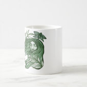 Green Dragonfly Goddess Art Dragonflies Kaffeetasse (Mittel)