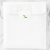 Green Dragonfly Herz-Aufkleber (Tasche)