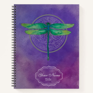 Green Dragonfly-Notebook Notizblock
