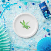 Green Dragonfly Pappteller (Party)