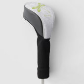 Green Dragonfly Personalisierter Golf Head Cover Headcover (angewinkelt)