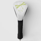 Green Dragonfly Personalisierter Golf Head Cover Headcover (Vorderseite)