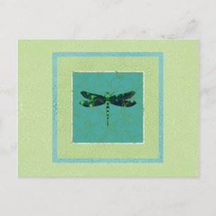 Green Dragonfly Postkarte