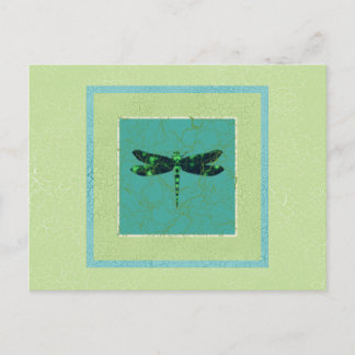 Green Dragonfly Postkarte