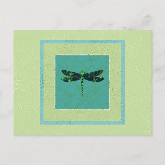Green Dragonfly Postkarte (Vorderseite)