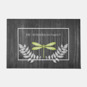 Green Dragonfly Rustikale Personalisiert Doormat Fußmatte (Vorderseite)