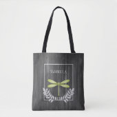 Green Dragonfly Rustikale Personalisiert Tote Tasc Tasche (Vorderseite)
