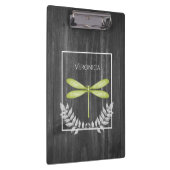 Green Dragonfly Rustikale Zwischenablage Klemmbrett (Rechts)