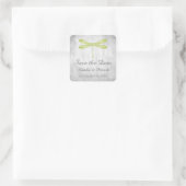 Green Dragonfly Save the Date Stickers (Tasche)