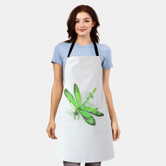 Green Dragonfly Schürze (Getragen)
