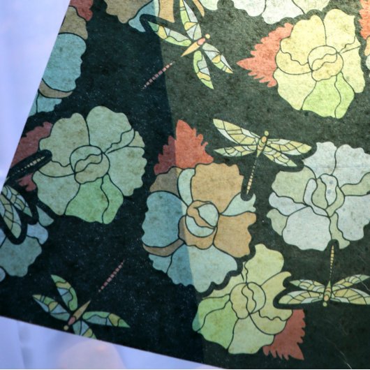 Green Dragonfly Seidenpapier