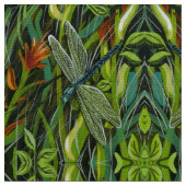 Green Dragonfly Stoff (Nahaufnahme)