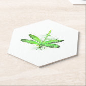 Green Dragonfly Untersetzer (angewinkelt)