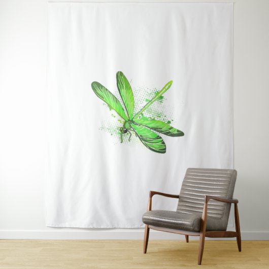 Green Dragonfly Wandteppich (Beispiel)