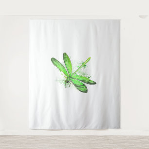 Green Dragonfly Wandteppich