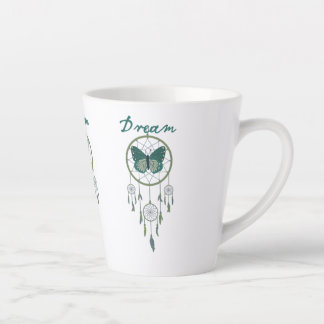 Green Dream Catcher & Butterfly Milchtasse