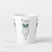 Green Dream Catcher & Butterfly Milchtasse (Vorderseite)