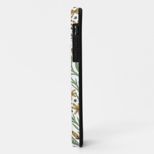 Green Dreamy Floral Pattern Case-Mate iPhone Hülle (Hinten/Links)