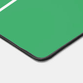 Green drei vertikale schlanke weiße Streifen Schreibtischunterlage (Ecke)