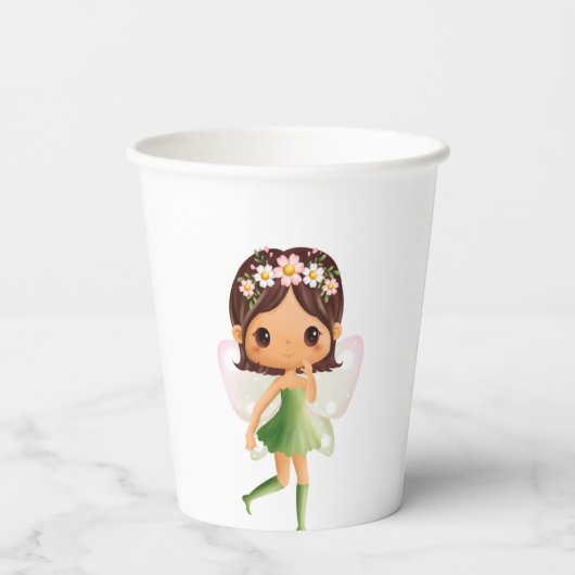 Green Dress Fairy Pappbecher (Rückseite)
