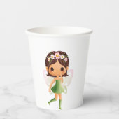 Green Dress Fairy Pappbecher (Vorderseite)