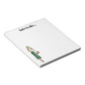Green dress notepad notizblock (angewinkelt)