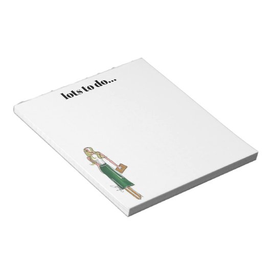 Green dress notepad notizblock (angewinkelt)