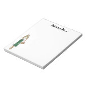 Green dress notepad notizblock (Rotiert)