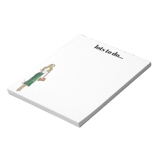 Green dress notepad notizblock (Rotiert)