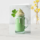 Green Drink Celebration Card Karte (Gelbe Blume)