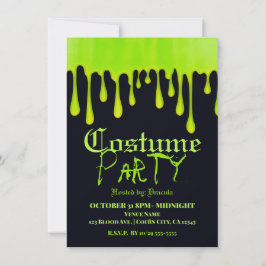 Green Dripping Slipe Tropfens Halloween Kostüm Par Einladung