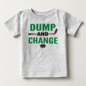 Green Dump and Change Hockey Baby Baby T-shirt (Vorderseite)