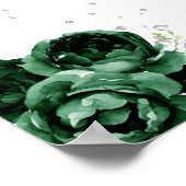 Green Dunkel Skin Princess Geburtstag Willkommen Poster (Ecke)