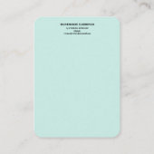 Green Earring Display Business Card Visitenkarte (Rückseite)