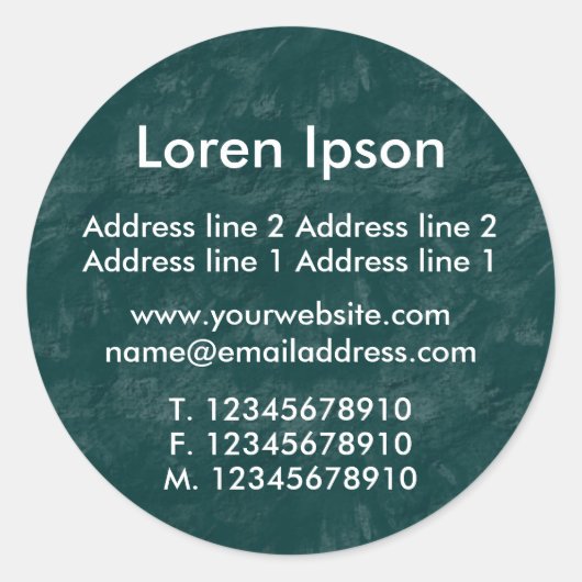 Green Earth 2 Business / Profil Runder Aufkleber (Vorderseite)