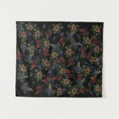 Green Earth Flowers Wandteppich (Vorderseite (Horizontal))