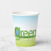 Green Earth World Pappbecher (Vorderseite)