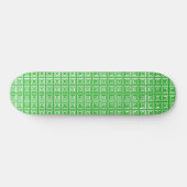 Green Echo Squares Skateboard (Horizontal)