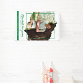 Green Edgy Abstrakt Torn Foto Abschluss Banner (InSitu)