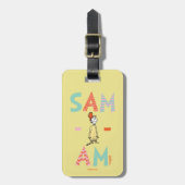 Green Eggs and Ham Sam-I-Am Gepäckanhänger (Vorderseite vertikal)