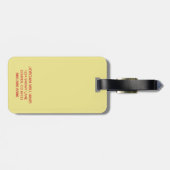 Green Eggs and Ham Sam-I-Am Gepäckanhänger (Rückseite horizontal)