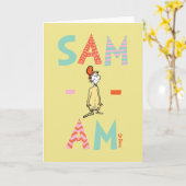 Green Eggs and Ham Sam-I-Am Karte (Gelbe Blume)