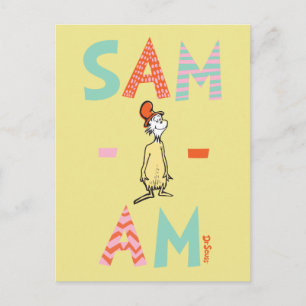 Green Eggs and Ham Sam-I-Am Postkarte